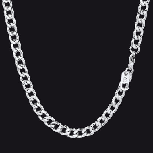 5MM Stainless Steel Cuban Chain Link Necklace for Men Women FaithHeart Jewelryimg