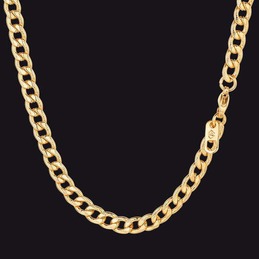 5MM Gold Stainless Steel Cuban Link Necklaceimg