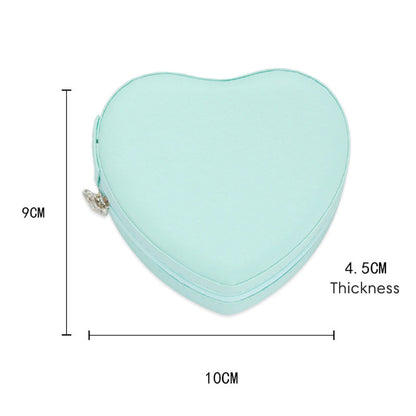 Heart Shaped Travel Jewelry Case Gift Box BIRTHSTONES JEWELRY INC