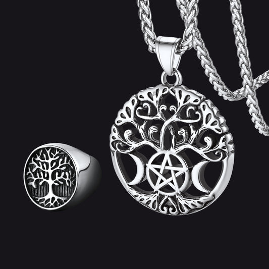 FaithHeart Vintage Tree of Life Norse Jewelry Set FaithHeart Jewelry