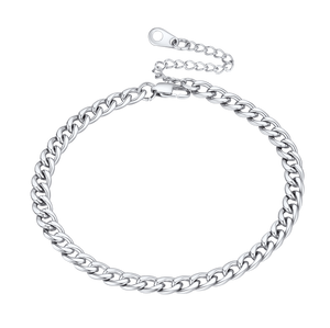 Ankle Cuban Chain Bracelets for Women or Girls Beach Foot Jewelry
