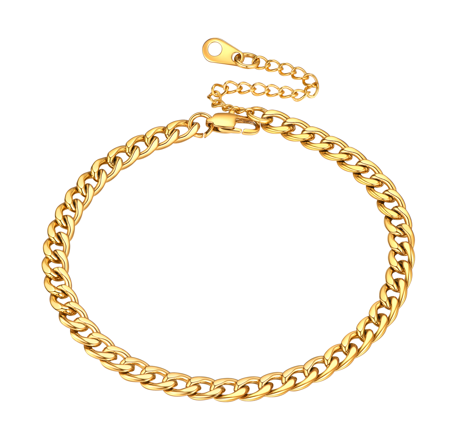 Ankle Cuban Chain Bracelets for Women or Girls Beach Foot Jewelry