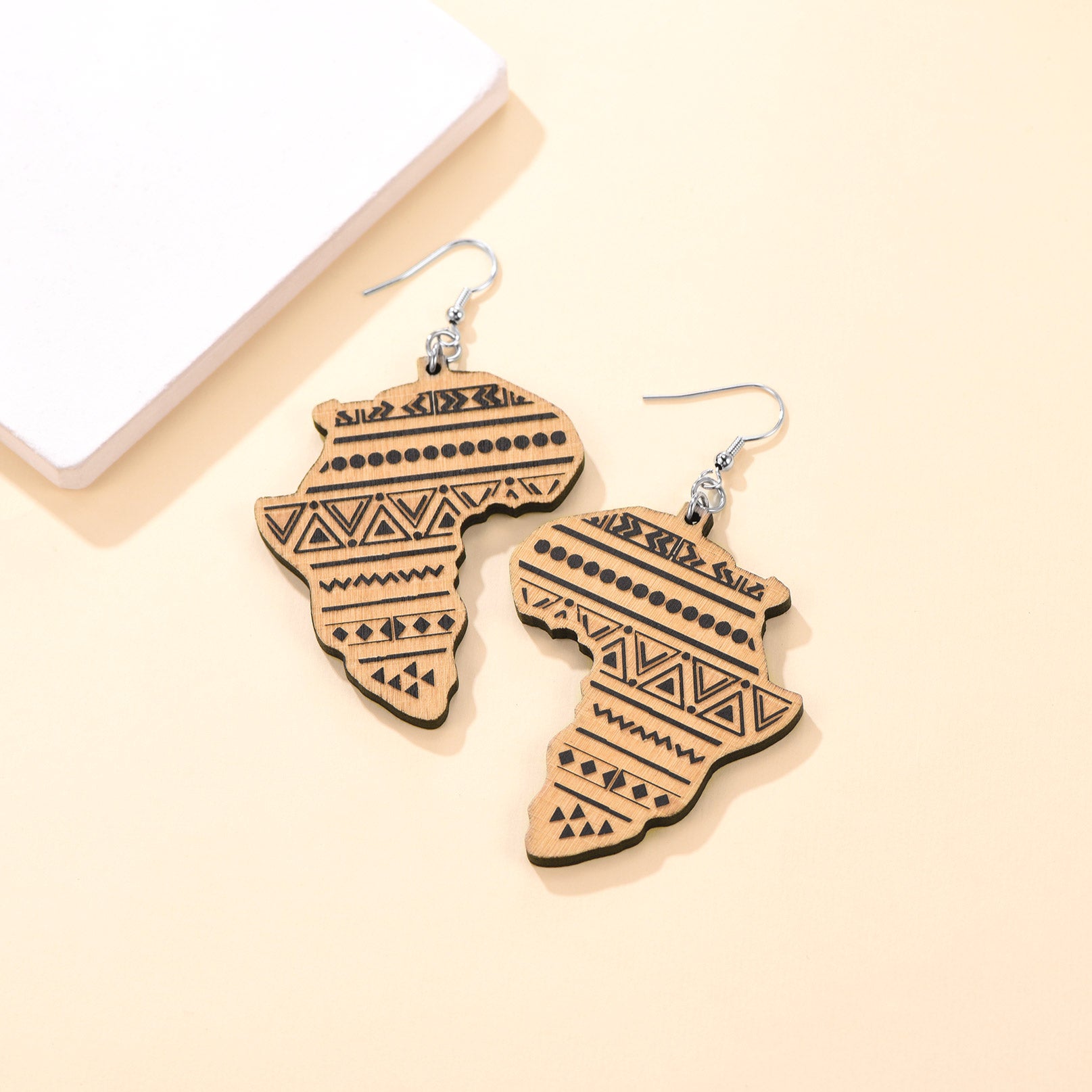 FaithHeart African Map Drop Earrings For Unisex FaithHeart