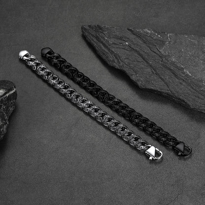 FaithHeart Celtic Knot Chunky Cuban Chain Stainless Steel Bracelet FaithHeart