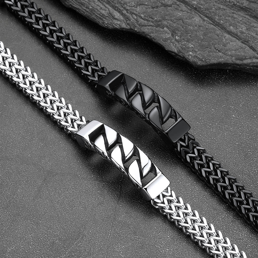 Stainless Steel Celtic Knot Link Bracelet For Men