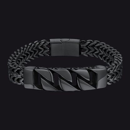 Stainless Steel Celtic Knot Link Bracelet For Men