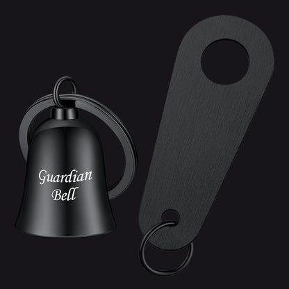 Black Custom Motorcycle Keychain Guardian Bells for Biker