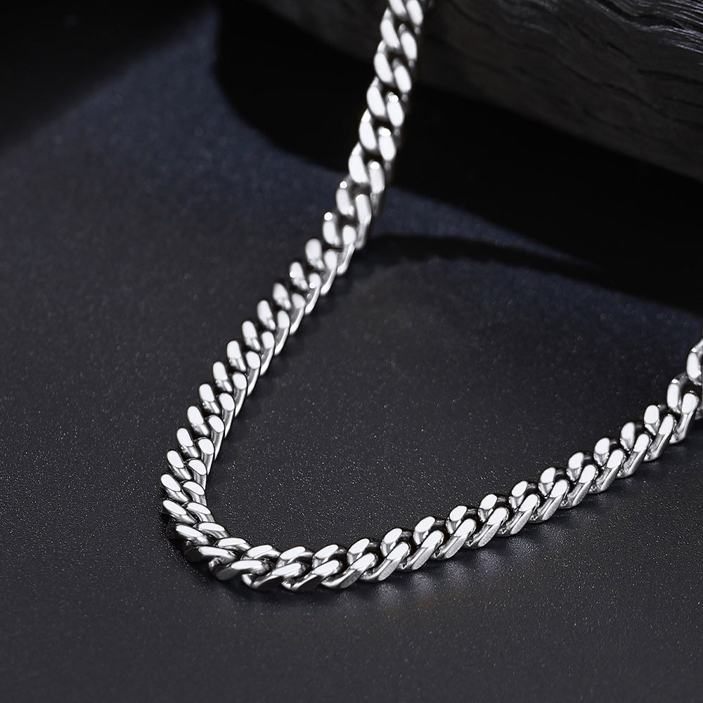 durable stainless steel miami cuban jewelry set