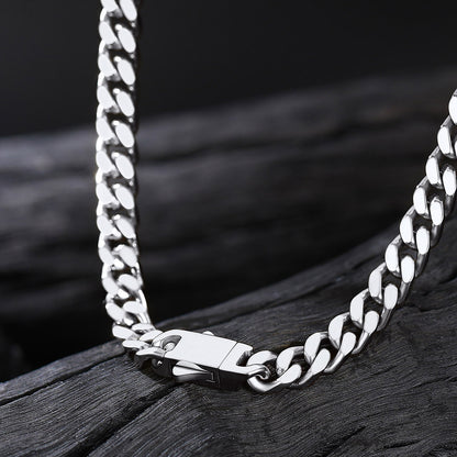 men’s cuban chain with matching bracelet 5mm width