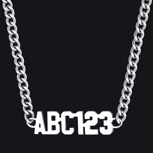 Sterling Silver Finish Personalized Chainimg