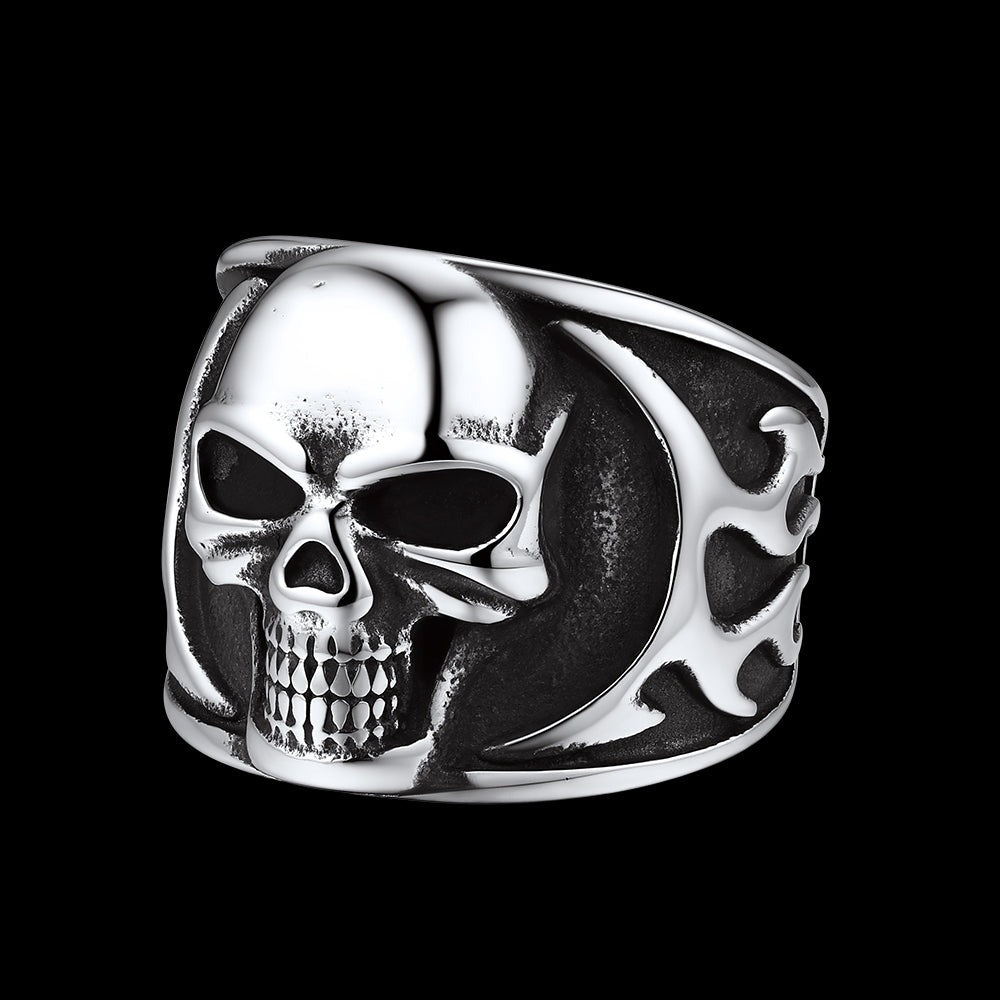 Gothic Skull Ring for Men | Stainless Steel | Edgy Style – FaithHeart ...