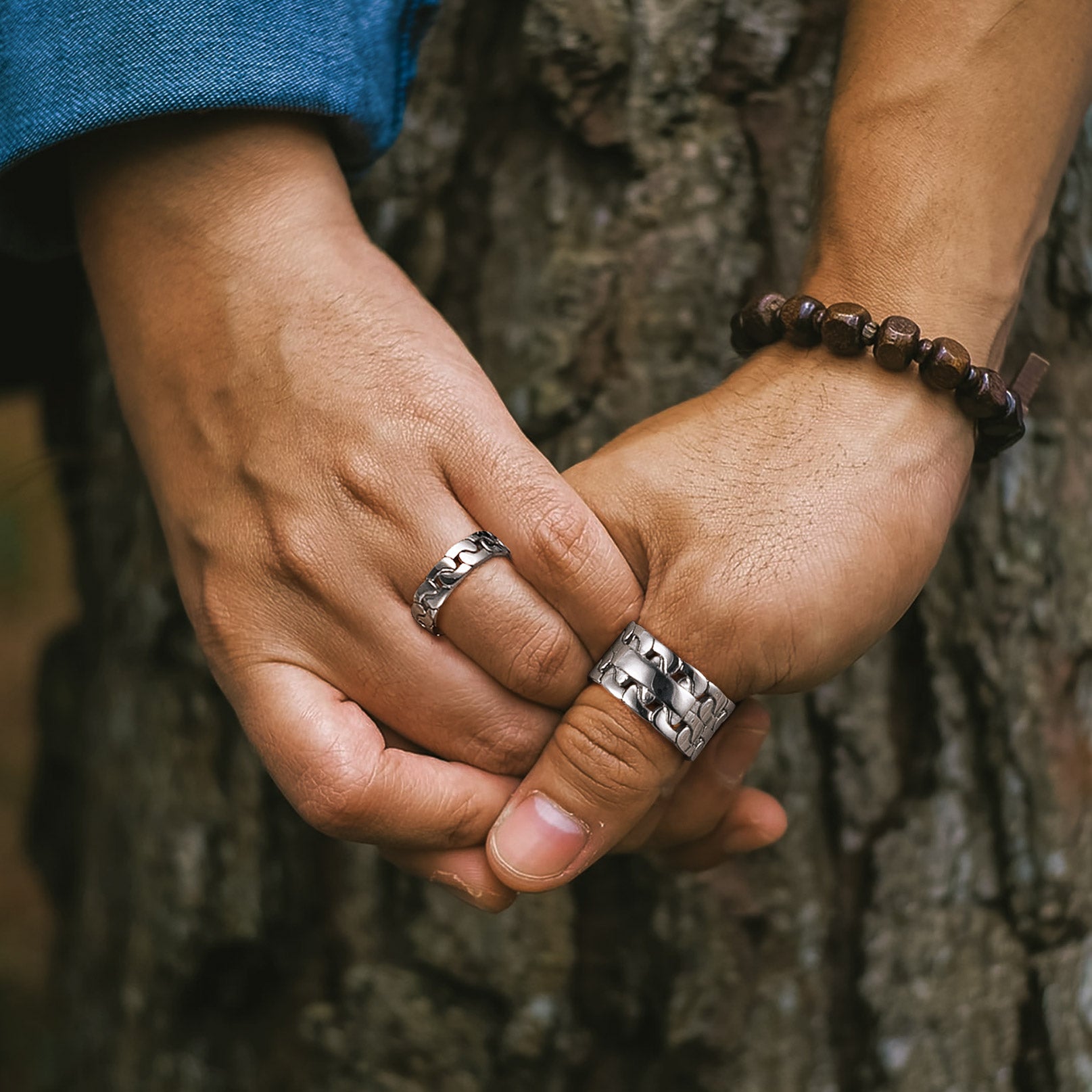 Personalized Cuban Link Rings for Couple BF