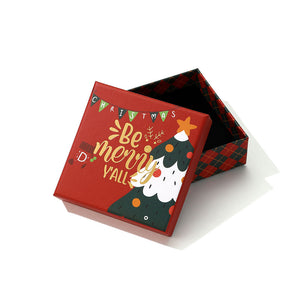 Red Christmas-themed gift box 