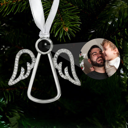 Décoration de Noël avec projection photo personnalisée