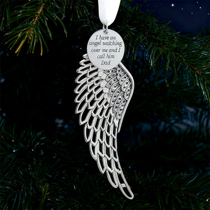 Angel Wings Christmas Ornament – Memorial Gift for Dad
