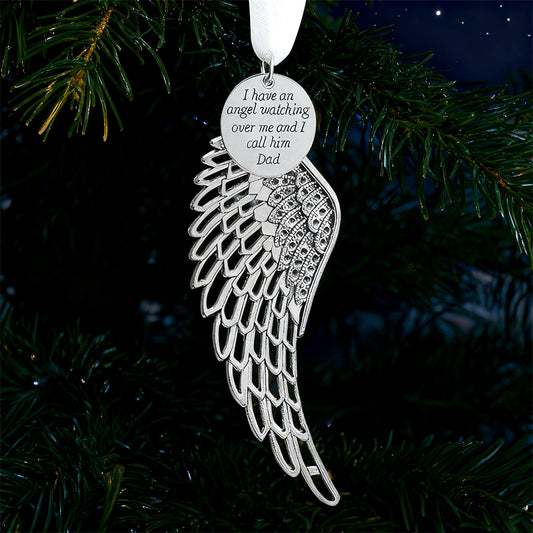 Angel Wings Christmas Ornament – Memorial Gift for Dad
img