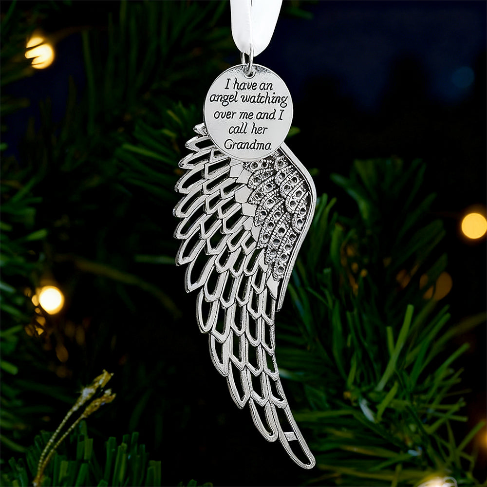 Angel Wings Christmas Ornament – Memorial Gift for Grandma
