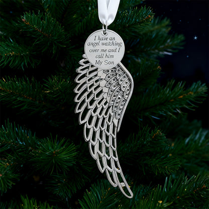 Angel Wings Christmas Ornament – Memorial Gift for son