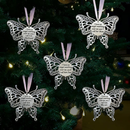 Memorial Butterfly Christmas Ornament – Elegant Pendant for Tree Decoration