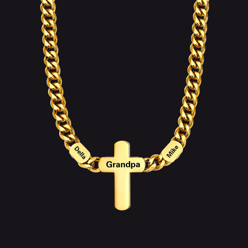 2-Name Custom Cuban Link Necklace