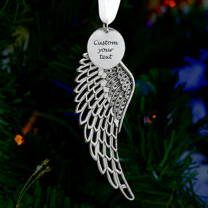Custom Angel Wing Christmas Ornament Memorial Gift