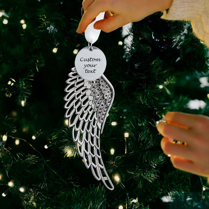 Custom Angel Wing Christmas Ornament Memorial Gift