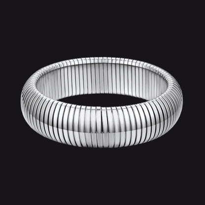 20mm Steel Stainless Steel Stretch Chain Bangle Bracelet for Women and Men