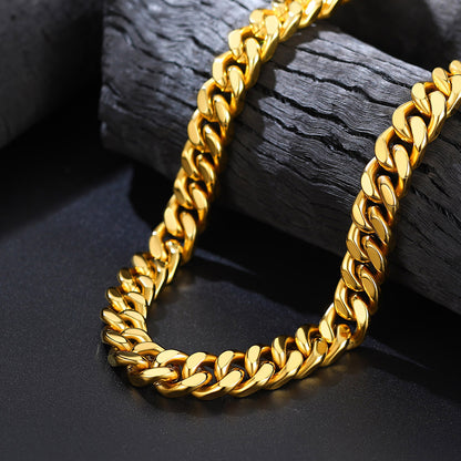 Miami Cuban Link Chain Necklaces 5/7/9/12 MM Chain for Men