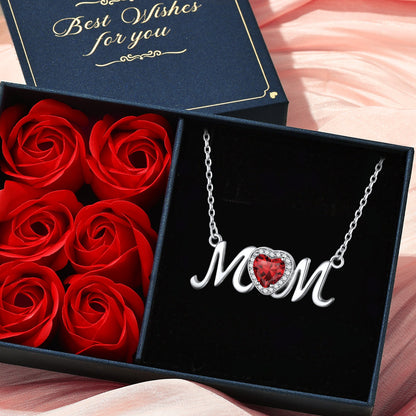 Birthstone Mom Necklace