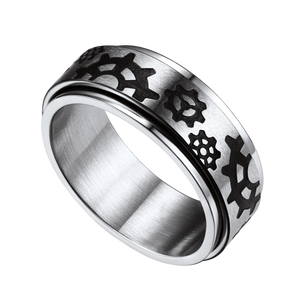 Rotatable Star Moon, Sun Turning Ring