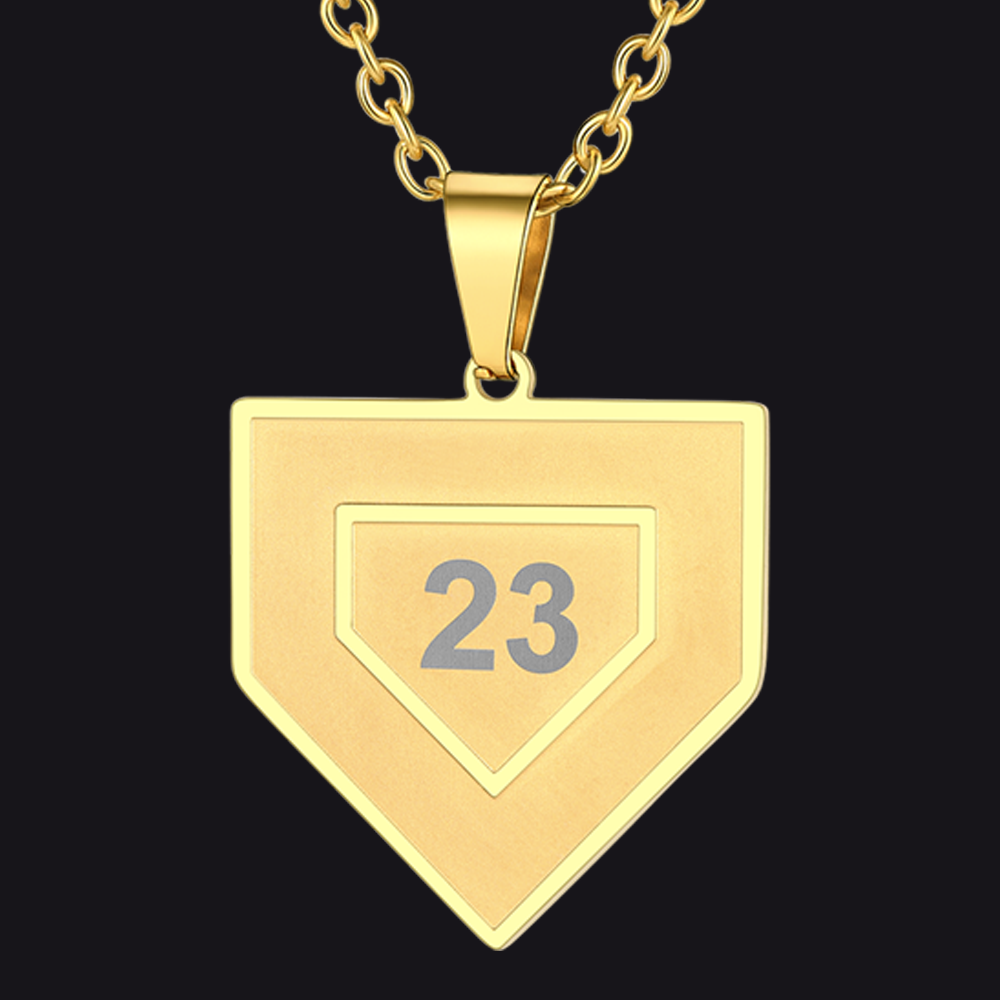 Custom Baseball Necklace Men's Number Pendant – FaithHeart Jewelry