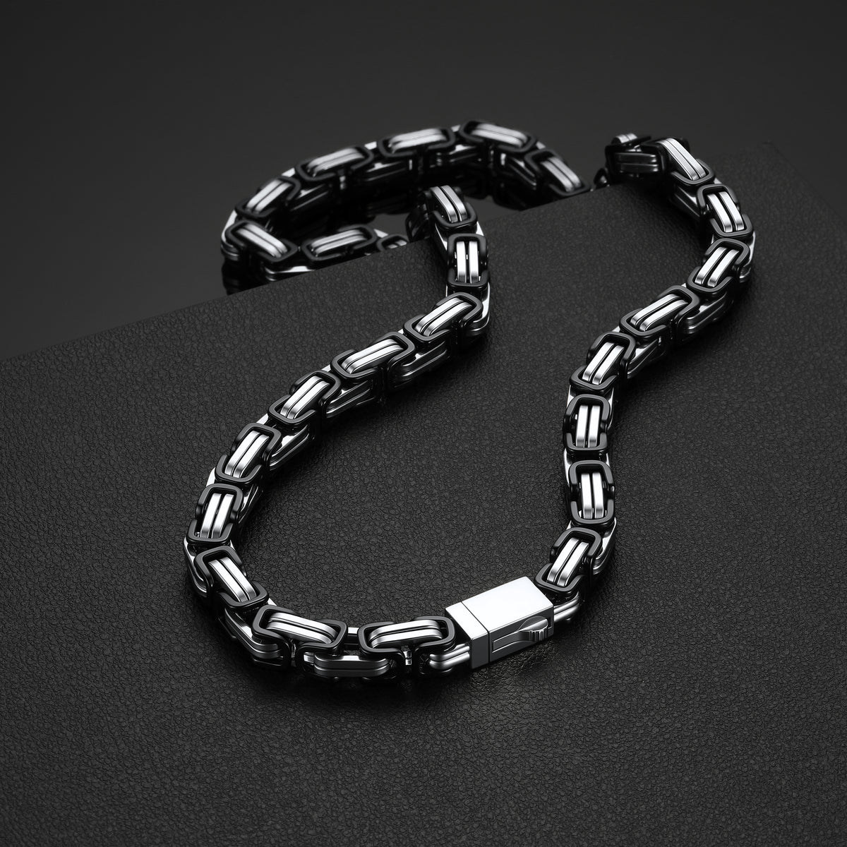 Men's Stainless Steel Byzantine Chain Necklace | 4–10mm - FaithHeart Jewelry