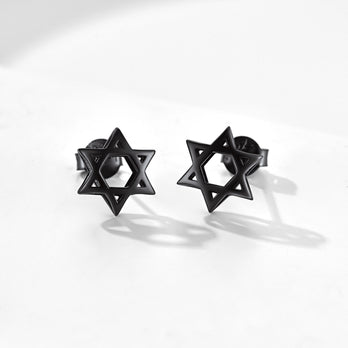 FaithHeart Star of David 925 Sterling Silver Dainty Stud Earrings FaithHeart