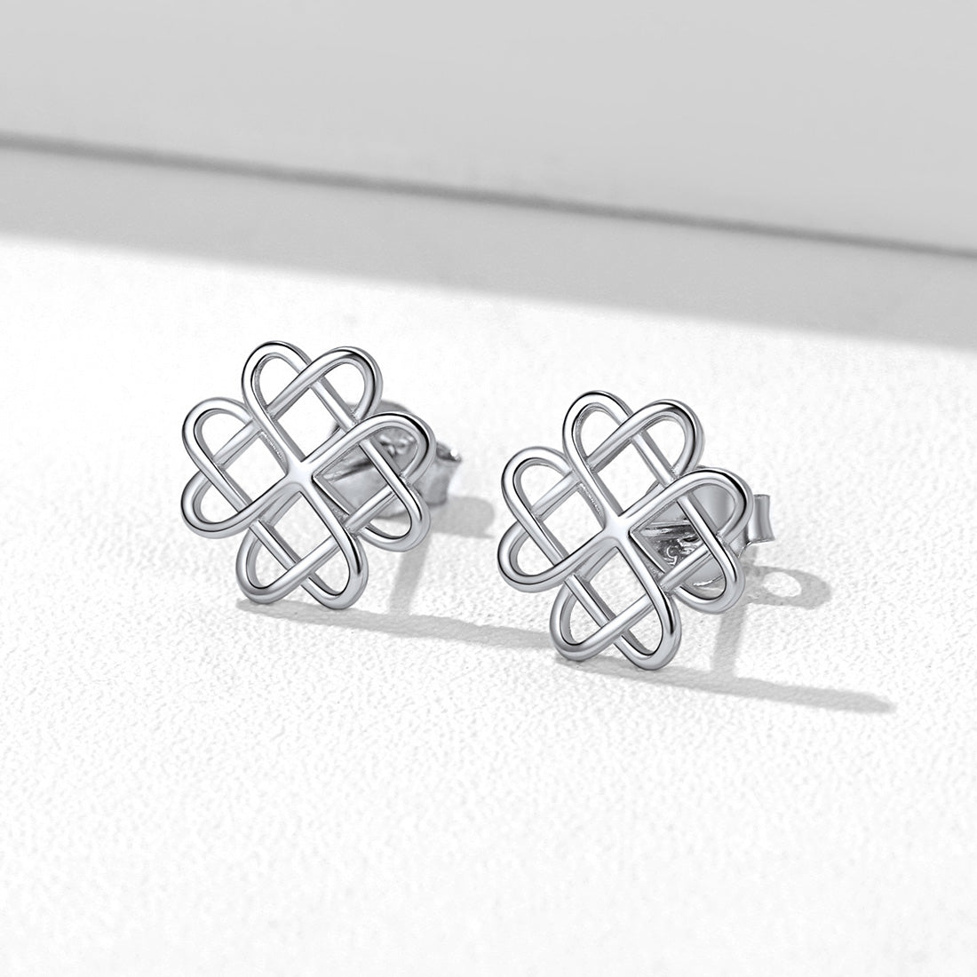 Celtic Love Knot Stud Earrings