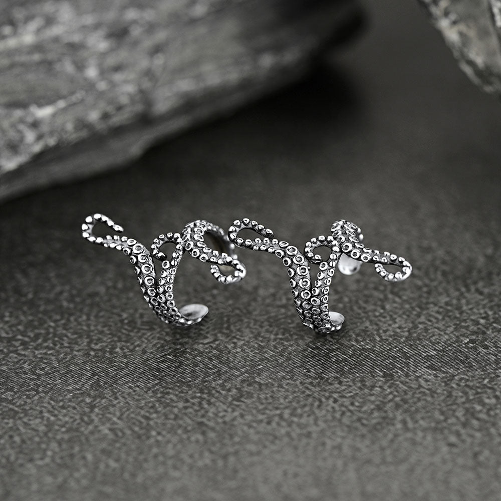 FaithHeart Octopus Ear Cuff Earrings Non-Piercing Cartilage Cuff Earrings FaithHeart