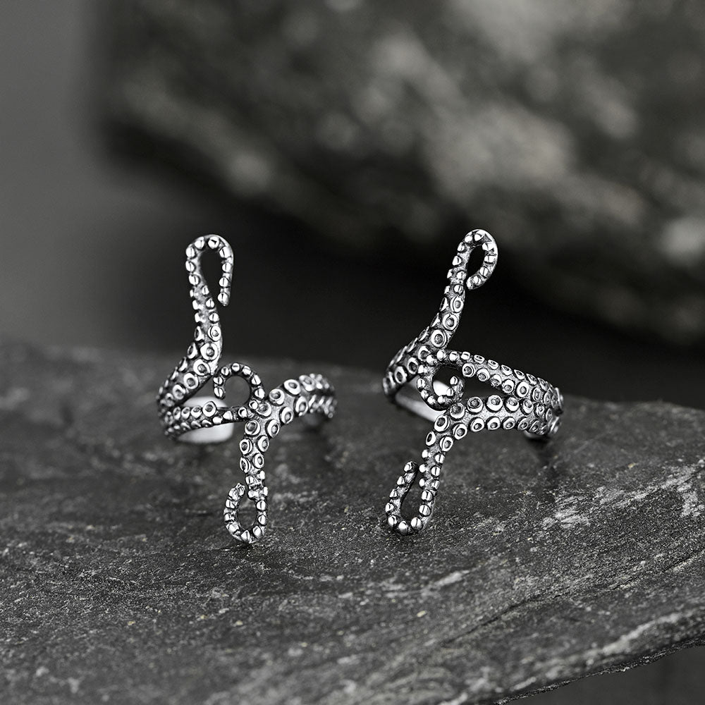 FaithHeart Octopus Ear Cuff Earrings Non-Piercing Cartilage Cuff Earrings FaithHeart