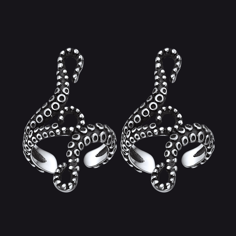 FaithHeart Octopus Ear Cuff Earrings Non-Piercing Cartilage Cuff Earrings FaithHeart