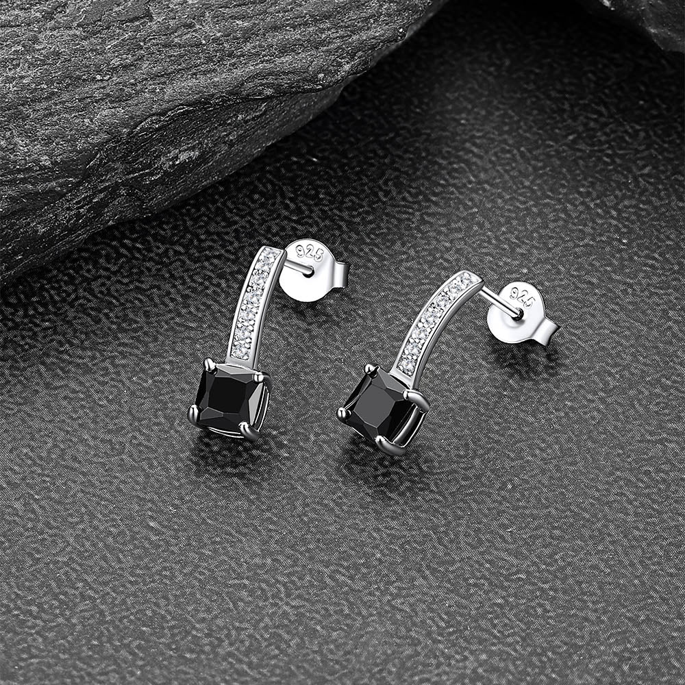 FaithHeart Dainty Birthstone Stud Drop Earrings for Women in Sterling Silver FaithHeart