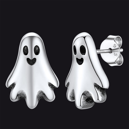 FaithHeart Halloween Ghost Stud Earrings