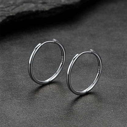 925 Sterling Silver Huggie Hoop Earring