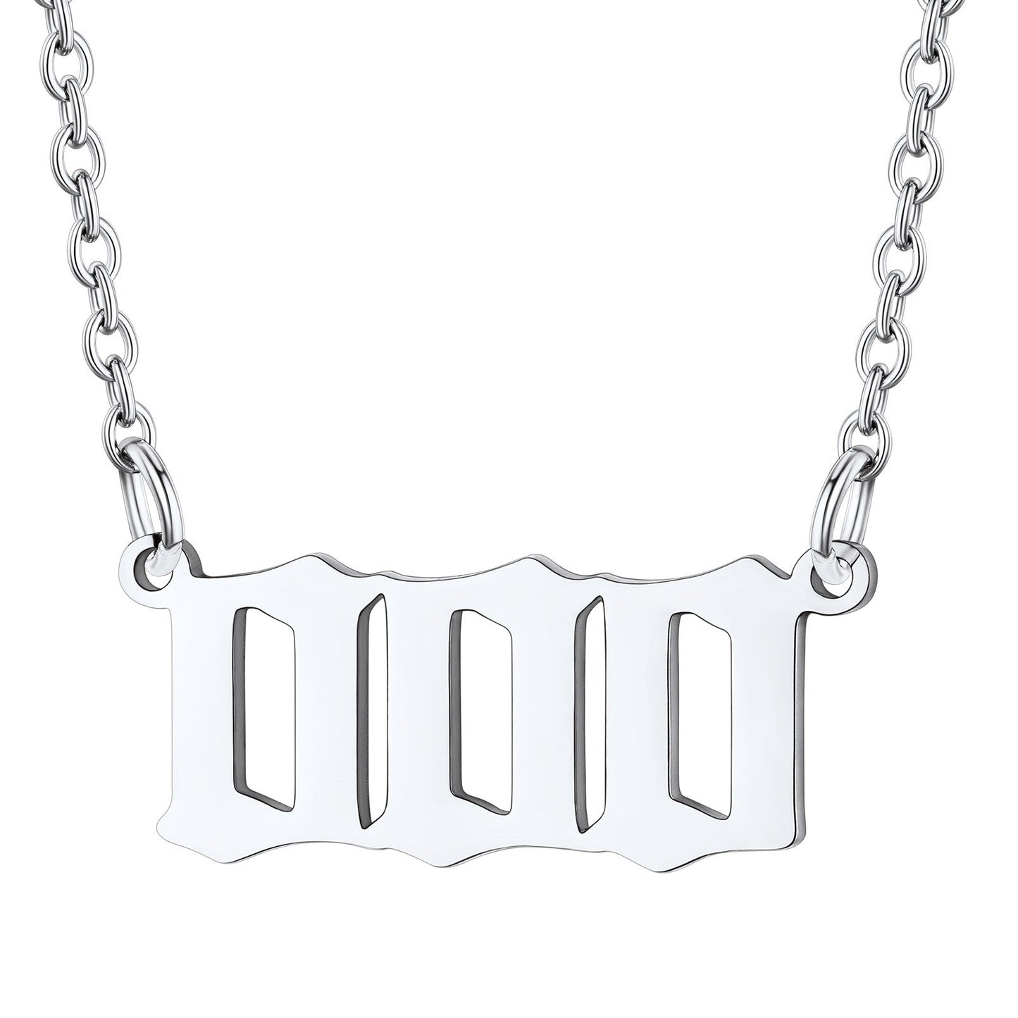 Custom4U Personalized Angel Number Necklace for Women Men Custom4U Jewelry