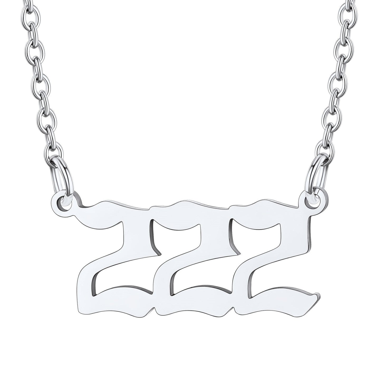 Custom4U Personalized Angel Number Necklace for Women Men Custom4U Jewelry