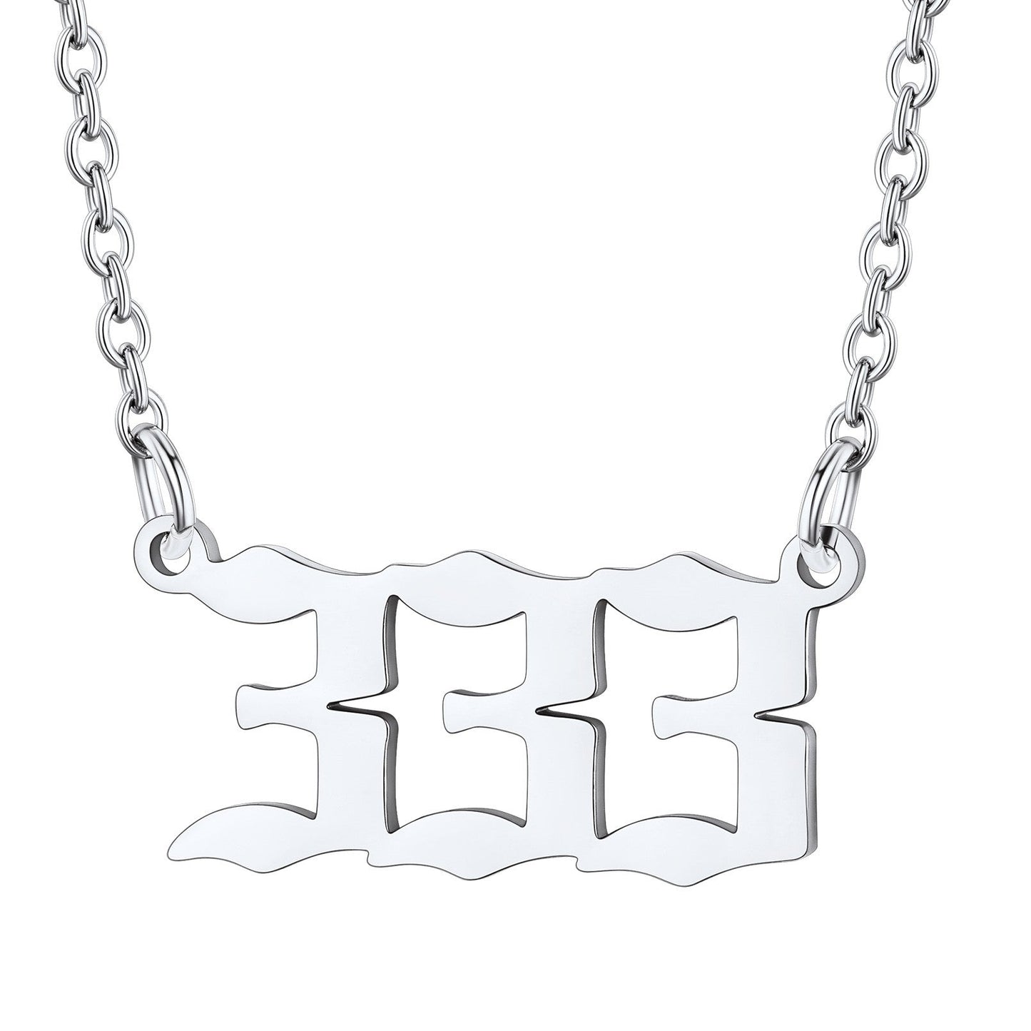 Custom4U Personalized Angel Number Necklace for Women Men Custom4U Jewelry