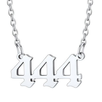 Custom4U Personalized Angel Number Necklace for Women Men Custom4U Jewelry