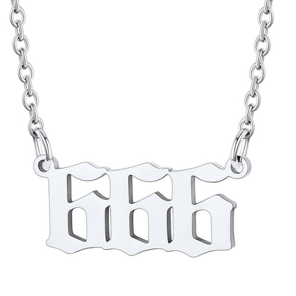 Custom4U Personalized Angel Number Necklace for Women Men Custom4U Jewelry