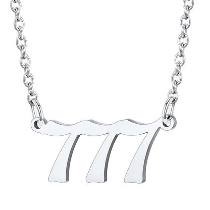Custom4U Personalized Angel Number Necklace for Women Men Custom4U Jewelry