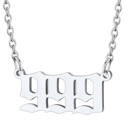 Custom4U Personalized Angel Number Necklace for Women Men Custom4U Jewelry