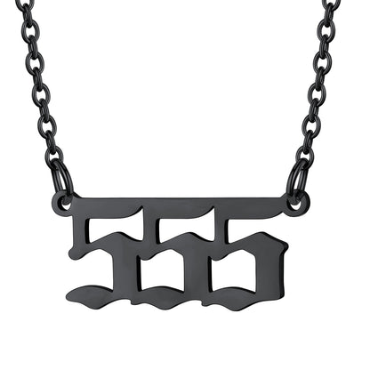 Custom4U Personalized Angel Number Necklace for Women Men Custom4U Jewelry