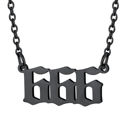 Custom4U Personalized Angel Number Necklace for Women Men Custom4U Jewelry
