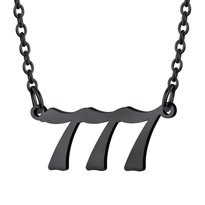 Custom4U Personalized Angel Number Necklace for Women Men Custom4U Jewelry